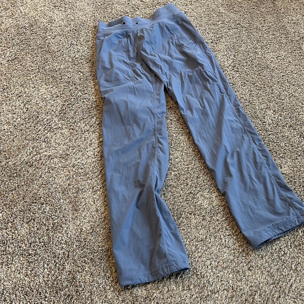 - Lululemon  SHADE BLUE dance studio pant, mid rise, regular.